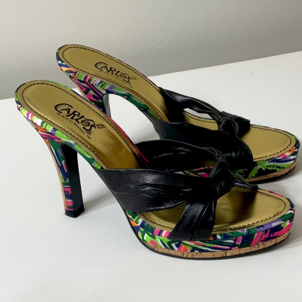 EUC Carlos Santana Jungle heels 7.5 box